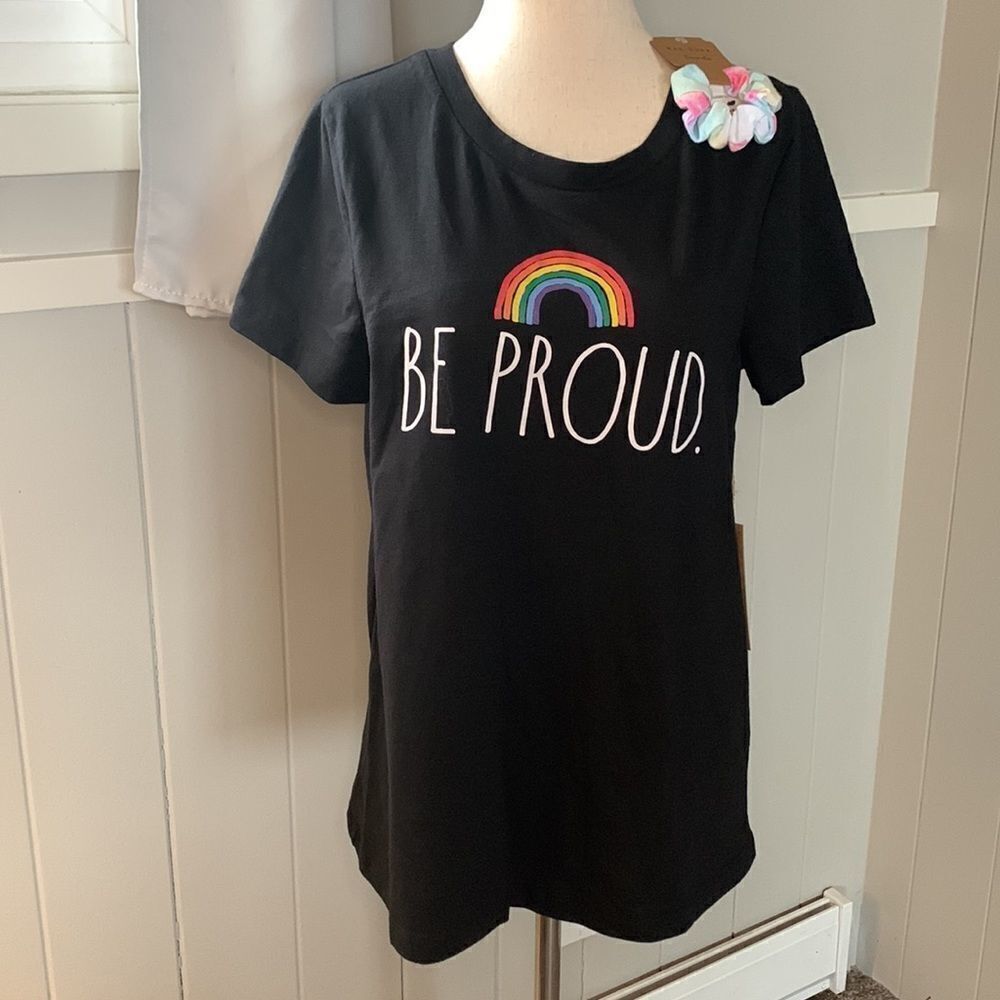 Rae Dunn black Pride tee shirt sz med - Picture 2 of 9